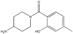 2-[(4-aminopiperidin-1-yl)carbonyl]-5-methylphenol Struktur