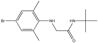 2-[(4-bromo-2,6-dimethylphenyl)amino]-N-tert-butylacetamide Struktur