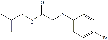 2-[(4-bromo-2-methylphenyl)amino]-N-(2-methylpropyl)acetamide Structure