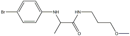 2-[(4-bromophenyl)amino]-N-(3-methoxypropyl)propanamide Struktur