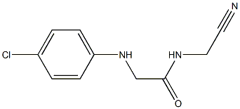 2-[(4-chlorophenyl)amino]-N-(cyanomethyl)acetamide Struktur