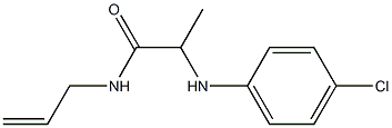 2-[(4-chlorophenyl)amino]-N-(prop-2-en-1-yl)propanamide Struktur