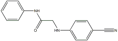 2-[(4-cyanophenyl)amino]-N-phenylacetamide Struktur