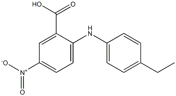 2-[(4-ethylphenyl)amino]-5-nitrobenzoic acid Struktur