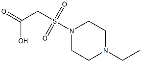 2-[(4-ethylpiperazine-1-)sulfonyl]acetic acid Struktur