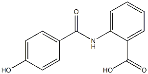 2-[(4-hydroxybenzene)(methyl)amido]benzoic acid Struktur