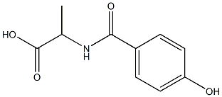 2-[(4-hydroxyphenyl)formamido]propanoic acid Struktur