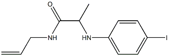 2-[(4-iodophenyl)amino]-N-(prop-2-en-1-yl)propanamide Struktur