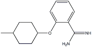 2-[(4-methylcyclohexyl)oxy]benzene-1-carboximidamide Struktur