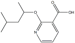 2-[(4-methylpentan-2-yl)oxy]pyridine-3-carboxylic acid Struktur