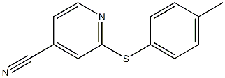 2-[(4-methylphenyl)sulfanyl]pyridine-4-carbonitrile Struktur