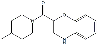 2-[(4-methylpiperidin-1-yl)carbonyl]-3,4-dihydro-2H-1,4-benzoxazine Struktur