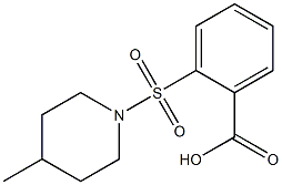 2-[(4-methylpiperidine-1-)sulfonyl]benzoic acid Struktur