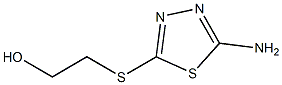 2-[(5-amino-1,3,4-thiadiazol-2-yl)sulfanyl]ethan-1-ol Struktur