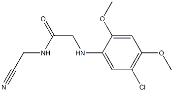 2-[(5-chloro-2,4-dimethoxyphenyl)amino]-N-(cyanomethyl)acetamide Struktur