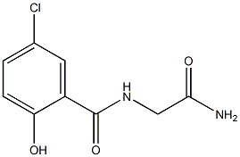 2-[(5-chloro-2-hydroxyphenyl)formamido]acetamide Struktur