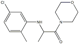 2-[(5-chloro-2-methylphenyl)amino]-1-(morpholin-4-yl)propan-1-one Struktur