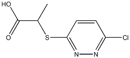 2-[(6-chloropyridazin-3-yl)thio]propanoic acid Struktur