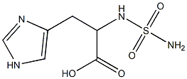 2-[(aminosulfonyl)amino]-3-(1H-imidazol-4-yl)propanoic acid Struktur