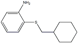 2-[(cyclohexylmethyl)sulfanyl]aniline Struktur