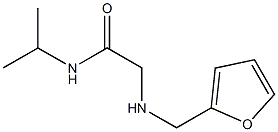 2-[(furan-2-ylmethyl)amino]-N-(propan-2-yl)acetamide Struktur