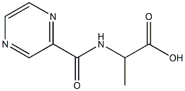 2-[(pyrazin-2-ylcarbonyl)amino]propanoic acid Struktur