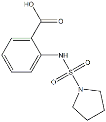 2-[(pyrrolidine-1-sulfonyl)amino]benzoic acid Struktur