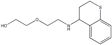 2-[2-(3,4-dihydro-2H-1-benzothiopyran-4-ylamino)ethoxy]ethan-1-ol Struktur