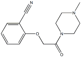 2-[2-(4-methylpiperazin-1-yl)-2-oxoethoxy]benzonitrile Struktur