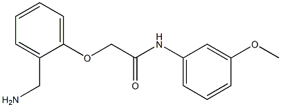 2-[2-(aminomethyl)phenoxy]-N-(3-methoxyphenyl)acetamide Struktur