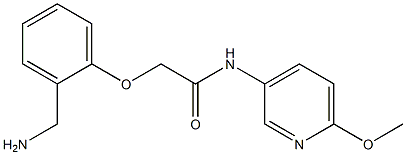 2-[2-(aminomethyl)phenoxy]-N-(6-methoxypyridin-3-yl)acetamide Struktur