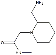 2-[2-(aminomethyl)piperidin-1-yl]-N-methylacetamide Struktur