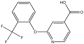 2-[2-(trifluoromethyl)phenoxy]pyridine-4-carboxylic acid Struktur