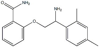 2-[2-amino-2-(2,4-dimethylphenyl)ethoxy]benzamide Struktur