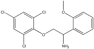 2-[2-amino-2-(2-methoxyphenyl)ethoxy]-1,3,5-trichlorobenzene Struktur