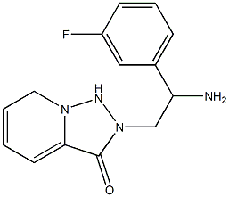 2-[2-amino-2-(3-fluorophenyl)ethyl]-2H,3H-[1,2,4]triazolo[3,4-a]pyridin-3-one Struktur