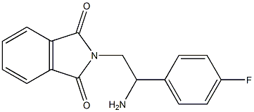 2-[2-amino-2-(4-fluorophenyl)ethyl]-2,3-dihydro-1H-isoindole-1,3-dione Struktur