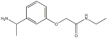 2-[3-(1-aminoethyl)phenoxy]-N-ethylacetamide Struktur