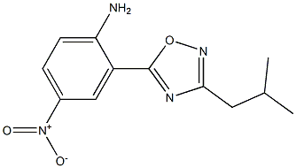 2-[3-(2-methylpropyl)-1,2,4-oxadiazol-5-yl]-4-nitroaniline Structure