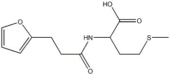 2-[3-(furan-2-yl)propanamido]-4-(methylsulfanyl)butanoic acid Struktur