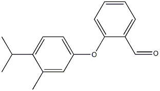 2-[3-methyl-4-(propan-2-yl)phenoxy]benzaldehyde Struktur