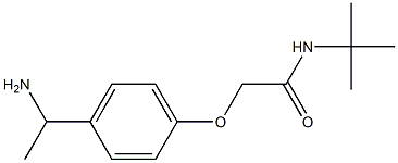 2-[4-(1-aminoethyl)phenoxy]-N-(tert-butyl)acetamide Struktur