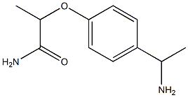 2-[4-(1-aminoethyl)phenoxy]propanamide Struktur