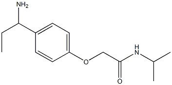 2-[4-(1-aminopropyl)phenoxy]-N-isopropylacetamide Struktur