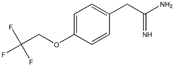 2-[4-(2,2,2-trifluoroethoxy)phenyl]ethanimidamide Struktur