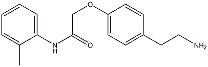 2-[4-(2-aminoethyl)phenoxy]-N-(2-methylphenyl)acetamide Struktur