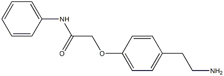 2-[4-(2-aminoethyl)phenoxy]-N-phenylacetamide Struktur