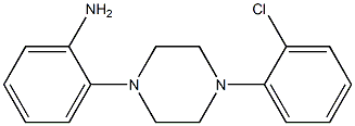 2-[4-(2-chlorophenyl)piperazin-1-yl]aniline Struktur