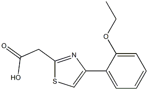 2-[4-(2-ethoxyphenyl)-1,3-thiazol-2-yl]acetic acid Struktur