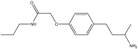 2-[4-(3-aminobutyl)phenoxy]-N-propylacetamide Struktur